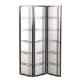 Double Cross Black Oriental Shoji Paper Screen 3 fold