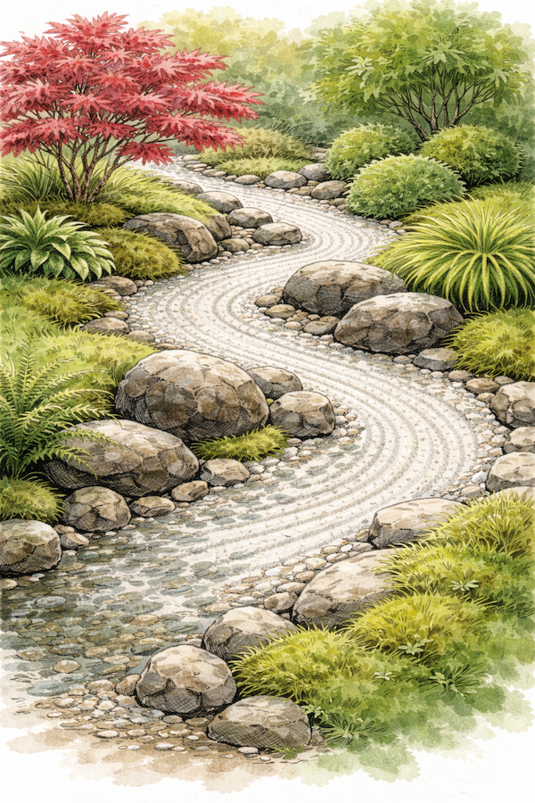 Garden Design Ideas - Dry Gardens, Raking Gardens