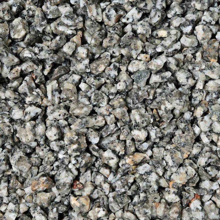 6 and 14-20mm Silver Grey Granite Chips Poly bag 20kg - ideal for Zen Gardens or Ground Cover