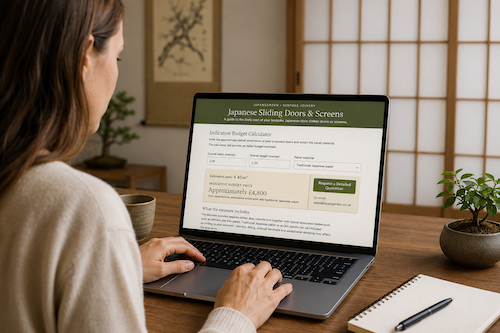 Shoji Door Budgeting Tool