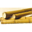 30/35mm Yellow Bamboo Poles 2m to 4m length Small Bundle (4)