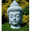 Buddha Head Fujian Solid Granite 40cm height *FREE DEL UK*