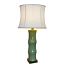 Tall Green Bamboo Lamp with shade 71cm overall JGT15043