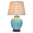 Turquoise Feather Lamp with shade 56cm overall JGJC12257