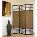 Bamboo and Shoji  Traditional  Shoji 3-6 Fold Screen 6ft high