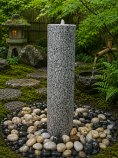 Polished Granite Bubbling Column Fountain 3 sizes