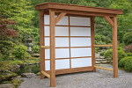 Machiai Shelter 6ft x 4ft Oak or Softwood Framed - other sizes available