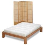Sanzan Low Platform Bed with slats Double Size ** FREE DELIVERY UK **