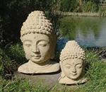 Sandstone carved Serene Buddha heads- Available in two sizes