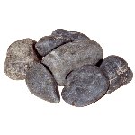 Black Pebbles Lg 40-60mm Natural - 20kg Polybag