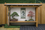 Bonsai Tokonoma 5ft x 3ft Oak or Softwood Framed - other sizes available 